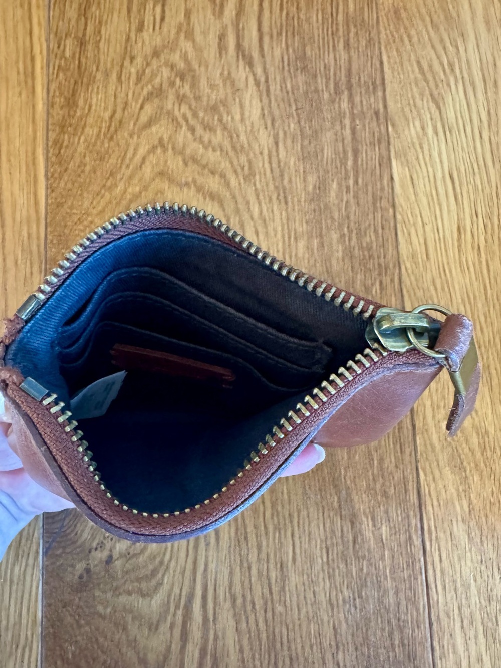 Madewell Backpack Cognac Brown The Transport 100% Leather and optional wallet - Picture 7 of 7